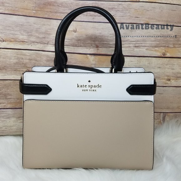 kate spade Handbags - Kate Spade Staci Medium Satchel Warm Beige NWT